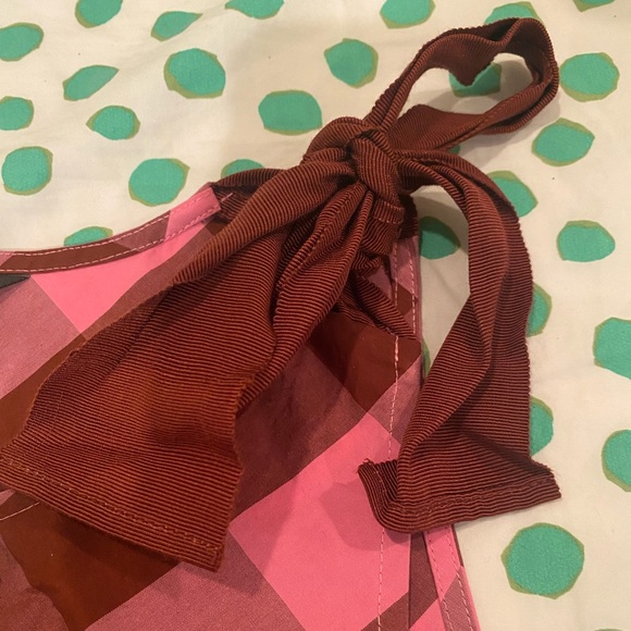 Jcrew ribbon tie plaid tank top blouse. NWT - Picture 5 of 5